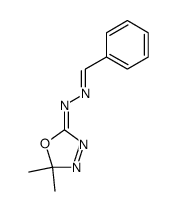 benzaldehyde (Ξ)-((Z)-5,5-dimethyl-5H-[1,3,4]oxadiazol-2-ylidene)-hydrazone Structure
