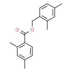 2,4-Dimethylbenzoic acid (2,4-dimethylphenyl)methyl ester structure