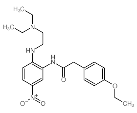 N-[2-(2-diethylaminoethylamino)-5-nitro-phenyl]-2-(4-ethoxyphenyl)acetamide结构式