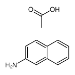 2-naphthylammonium acetate Structure