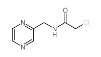 2-chloro-N-(pyrazin-2-ylmethyl)acetamide structure