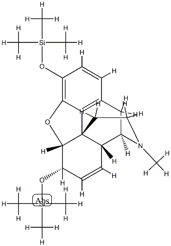 7,8-Didehydro-4,5α-epoxy-17-methyl-3,6α-bis[(trimethylsilyl)oxy]morphinan Structure