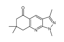 5H-Pyrazolo[3,4-b]quinolin-5-one,1,6,7,8-tetrahydro-1,3,7,7-tetramethyl-(9CI)结构式