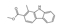 1-Methyl-9H-carbazol-2-carbonsaeure-methylester结构式