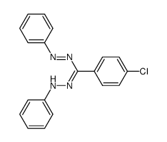 3-(4-chlorophenyl)-1,5-diphenylformazan Structure