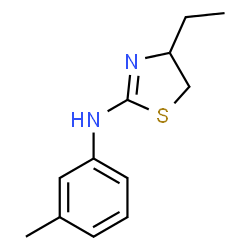 2-Thiazolamine,4-ethyl-4,5-dihydro-N-(3-methylphenyl)-(9CI)结构式