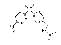N-[4-(4-nitro-benzenesulfonyl)-benzyl]-acetamide结构式