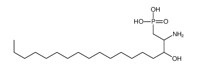 (2-amino-3-hydroxyoctadecyl)phosphonic acid Structure