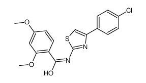 N-[4-(4-chlorophenyl)-1,3-thiazol-2-yl]-2,4-dimethoxybenzamide Structure