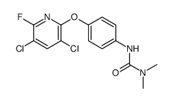 3-[4-(3,5-dichloro-6-fluoropyridin-2-yl)oxyphenyl]-1,1-dimethylurea结构式