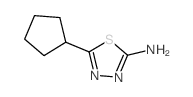 5-cyclopentyl-1,3,4-thiadiazol-2-amine(SALTDATA: FREE) Structure