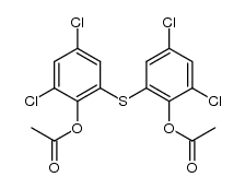 bis-(2-acetoxy-3,5-dichloro-phenyl)-sulfide Structure