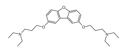 2,8-bis-(3-diethylaminopropoxy)-dibenzofuran结构式