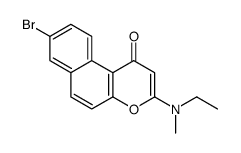 8-bromo-3-[ethyl(methyl)amino]benzo[f]chromen-1-one Structure