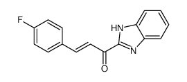 1-(1H-benzimidazol-2-yl)-3-(4-fluorophenyl)prop-2-en-1-one Structure