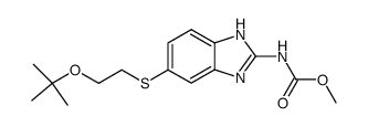 [5-(2-tert-butoxy-ethylsulfanyl)-1(3)H-benzoimidazol-2-yl]-carbamic acid methyl ester Structure