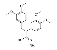 2,3-bis(3,4-dimethoxyphenyl)propanehydrazide Structure