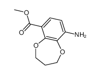 9-Amino-3,4-dihydro-2H-benzo[b][1,4]dioxepine-6-carboxylic Acid Methyl Ester结构式