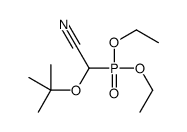 Cyano(1,1-dimethylethoxy)methylphosphonic acid diethyl ester Structure