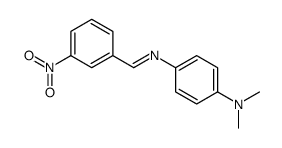 N,N-dimethyl-4-[(3-nitrophenyl)methylideneamino]aniline结构式