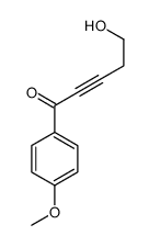 5-hydroxy-1-(4-methoxyphenyl)pent-2-yn-1-one结构式