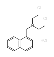 Bis-beta-chloroethyl-(alpha-naphthylmethyl)amine hydrochloride结构式