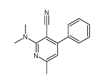 2-(dimethylamino)-6-methyl-4-phenylpyridine-3-carbonitrile结构式