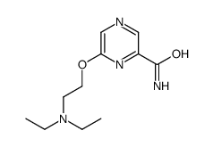 6-[2-(diethylamino)ethoxy]pyrazine-2-carboxamide结构式