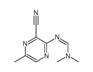 N'-(3-cyano-5-methylpyrazin-2-yl)-N,N-dimethylmethanimidamide结构式