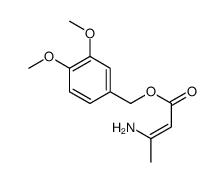 (3,4-dimethoxyphenyl)methyl 3-aminobut-2-enoate结构式