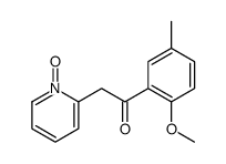 1-(2-methoxy-5-methylphenyl)-2-(1-oxidopyridin-1-ium-2-yl)ethanone结构式