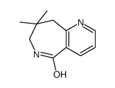 8,8-dimethyl-7,9-dihydro-6H-pyrido[3,2-c]azepin-5-one结构式