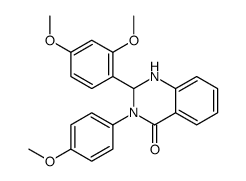 2-(2,4-dimethoxyphenyl)-3-(4-methoxyphenyl)-1,2-dihydroquinazolin-4-one Structure