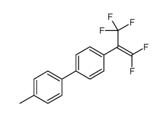 1-methyl-4-[4-(1,1,3,3,3-pentafluoroprop-1-en-2-yl)phenyl]benzene结构式