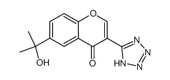 6-(1-Methyl-1-hydroxy-ethyl)-3-(1H-tetrazol-5-yl)-chromon结构式