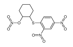 2,4-Dinitro-1-(2-nitrooxy-cyclohexylsulfanyl)-benzene Structure