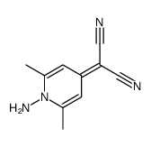 2-(1-amino-2,6-dimethylpyridin-4-ylidene)propanedinitrile Structure