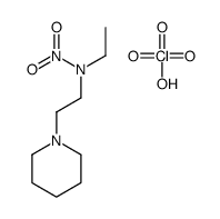 N-ethyl-N-(2-piperidin-1-ylethyl)nitramide,perchloric acid Structure