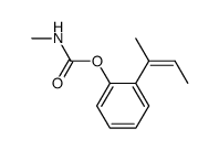 N-Methylcarbaminsaeure-o-<(Z)-1-methyl-1-propenyl>phenylester结构式
