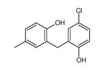 2-[(5-chloro-2-hydroxyphenyl)methyl]-4-methylphenol结构式