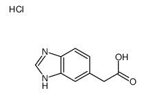 2-(3H-benzimidazol-5-yl)acetic acid,hydrochloride结构式