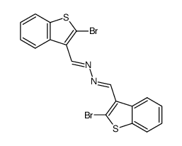 2-Brom-<1>-benzothiophen-3-carbaldehyd-azin结构式