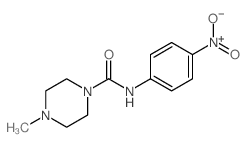1-Piperazinecarboxamide,4-methyl-N-(4-nitrophenyl)- Structure