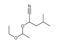 2-(1-ethoxyethoxy)-4-methylpentanenitrile Structure