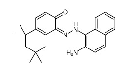 2-[(2-Amino-1-naphthalenyl)azo]-4-(1,1,3,3-tetramethylbutyl)phenol structure