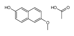 acetic acid,6-methoxynaphthalen-2-ol Structure