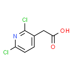 2-(2,6-二氯吡啶-3-基)乙酸结构式