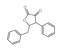 5-benzyl-4-phenyl-oxolane-2,3-dione structure