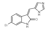 6-BROMO-3-(3H-IMIDAZOL-4-YLMETHYLENE)-1,3-DIHYDRO-INDOL-2-ONE structure