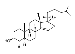 4α-methyl-5α-cholest-14-en-3β-ol结构式